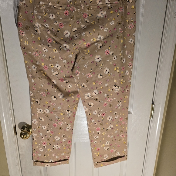 Tommy Hilfiger Hampton Striped Slim Chino Pants Cotton Brown painted Size‎ 16 - Picture 4 of 8